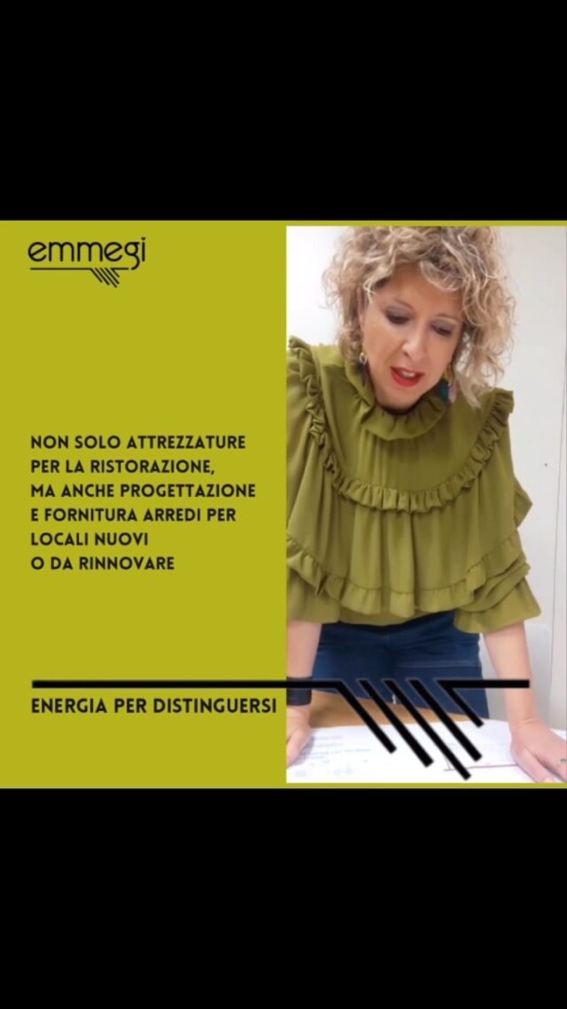 La nostra consulente proattiva Giorgia Maron di Emmegi ci racconta cosa c’è dietro alla progettazione di un locale. Emmegi ti affianca non solo per le attrezzature, ma anche per la progettazione e la fornitura di arredi di locali nuovi o da rinnovare.
Contattaci subito ⬇️
Via Genova 7 - 37053 Cerea (VR)
Telefono: +39 0442 80772
Email: info@emmegiprofessional.com
GIORGIA: +39 347 956 8792
www.emmegiprofessional.com 
@giorgiamaronemmegi #arredamento #progettazione #attrezzatureristorazione #energiaperdistinguersi #veneto